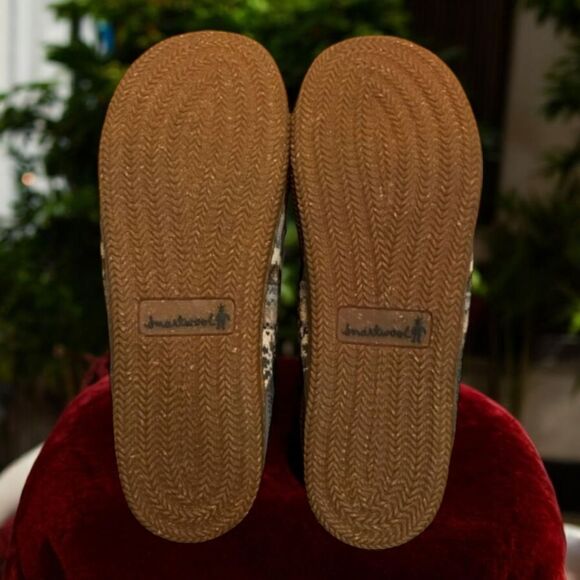 Smartwool Morning Ballet Flats Women's Size 10 Blue Wool Cozy Winter Shoes - Picture 5 of 8